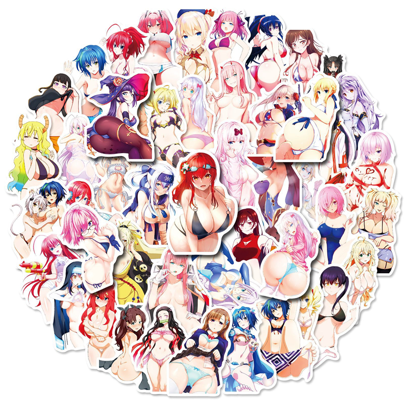 Anime Girl Stickers for Laptop Gift Teens Adults Girl Boys Waterproof Mixed Sticker