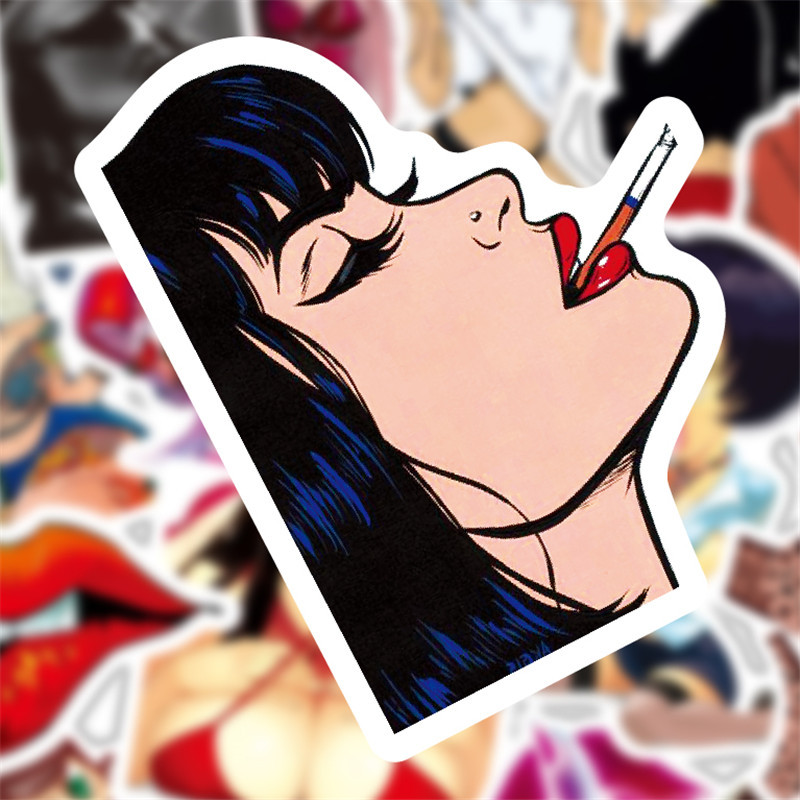 's sexy dames stickers kofferstickers vinylstickers voor laptophelm bumper iPad auto bagage waterfles