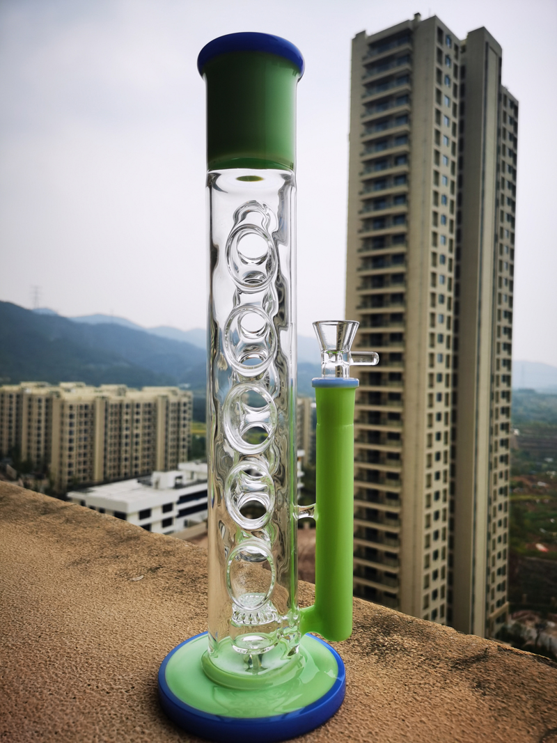 Винтажный Davin Titland Glass Bong Water Comking Culeck Tipe 18 мм шарнирные баблеры Perc Oil Dab Rigs могут поставить логотип клиента от DHL UPS CNE