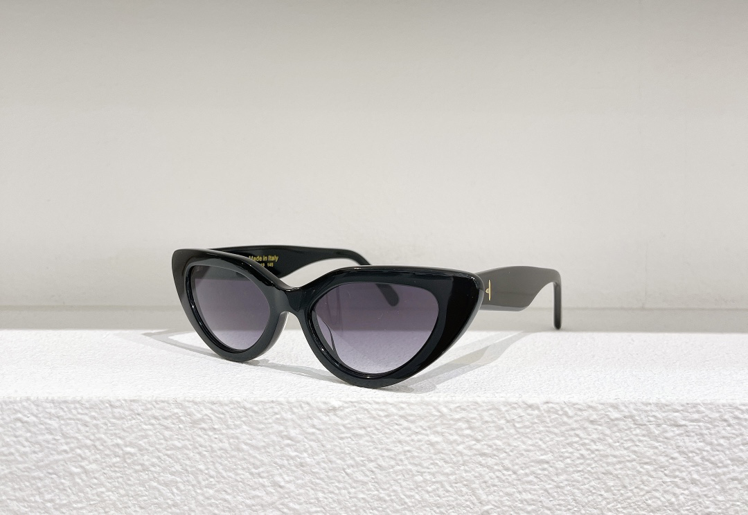 Occhiali da sole Cateye nero grigio lucido da donna Designer Sun Shades Occhiali da sole Pupular Styles285F