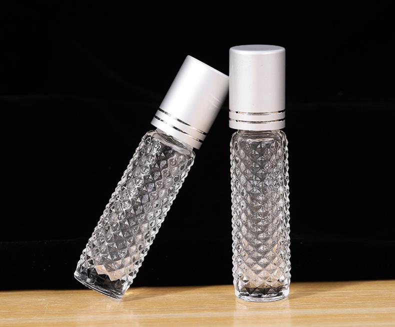 10ML Essential Oil Roller Bottles Empty Glass Roll On Essentials Oils Perfume Essence Travel Container Sample Emptys Bottle SN4937