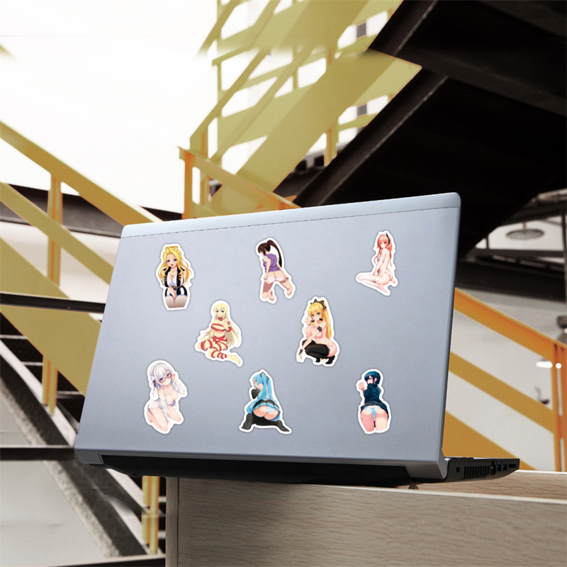 Sexy Anime Girl Stickers para adolescente adolescente Waifu Adesivo Laptop Man Skateboard Water Bottle Phone Bagage