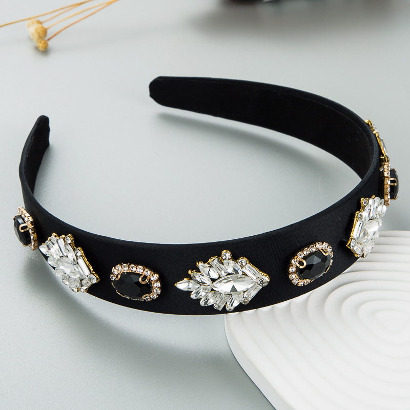 Handgemaakte Vintage Kristal Kralen Bruiloft Hoofddeksel Strass Bruids Haaraccessoires Diamante Haarband Hoofdband Voor Vrouwen