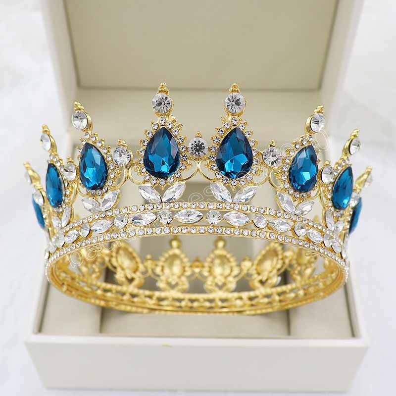 Diademi di cristallo nero reale Corona da sposa Ornamento la testa Accessori gioielli capelli da sposa