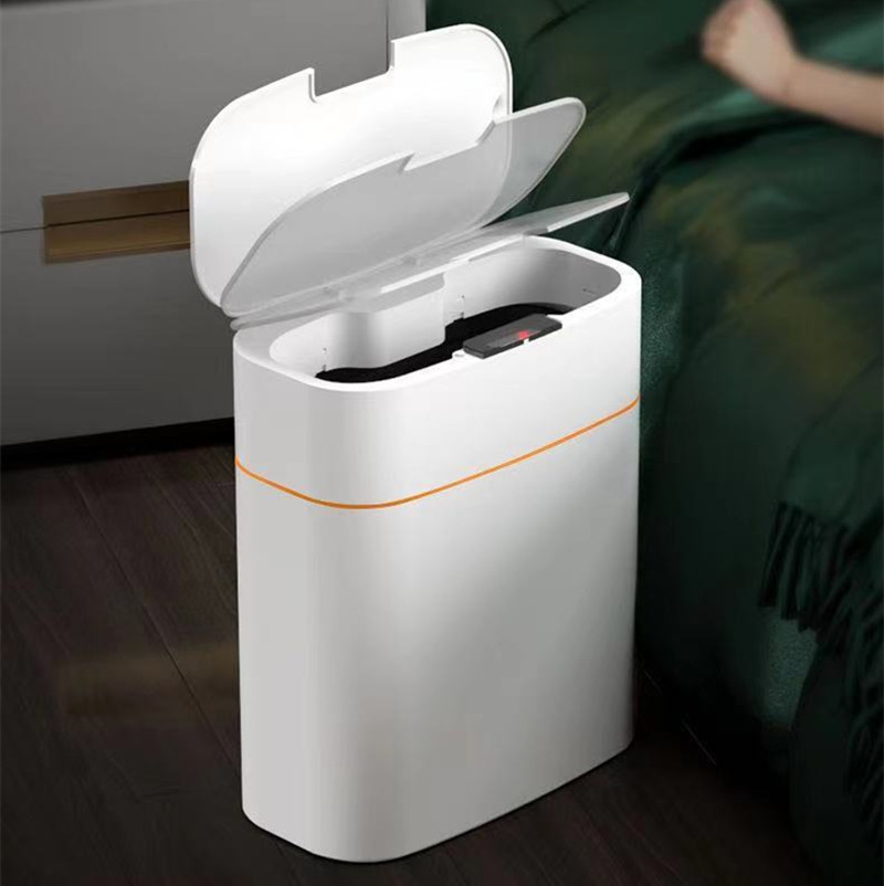 Waste Bins 13-16L Smart Trash Can Sensor USB Rechargeable Automatic Kitchen Living Room Bathroom Home Induction Garbage Bin 220930