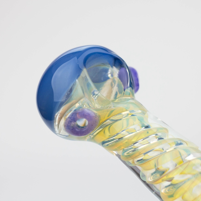 Latest COOL Colorful Twisted Soft Spoon Pipes Pyrex Thick Glass Dry Herb Tobacco Portable Hand Tube Smoking Filter Handmade Cigarette Holder DHL