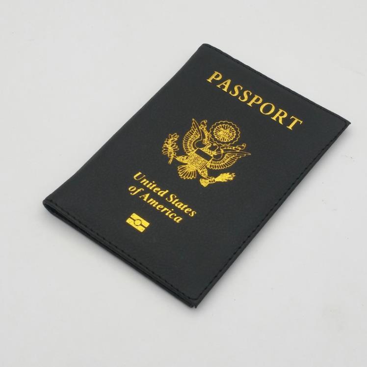 Mignon USA passeport couverture fichiers de cartes de visite femmes rose voyage passeport titulaire couvertures américaines pour passeport filles étui pochette passeport SN4192