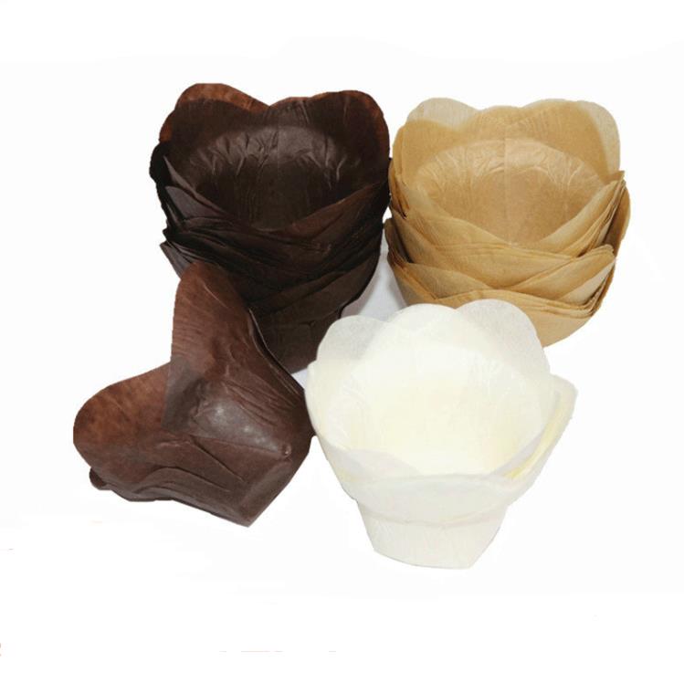 Bakvorm lotus bakpapier cupcake muffin liners perkament cup vetbestendige wikkels voor bruiloften verjaardag SN6827