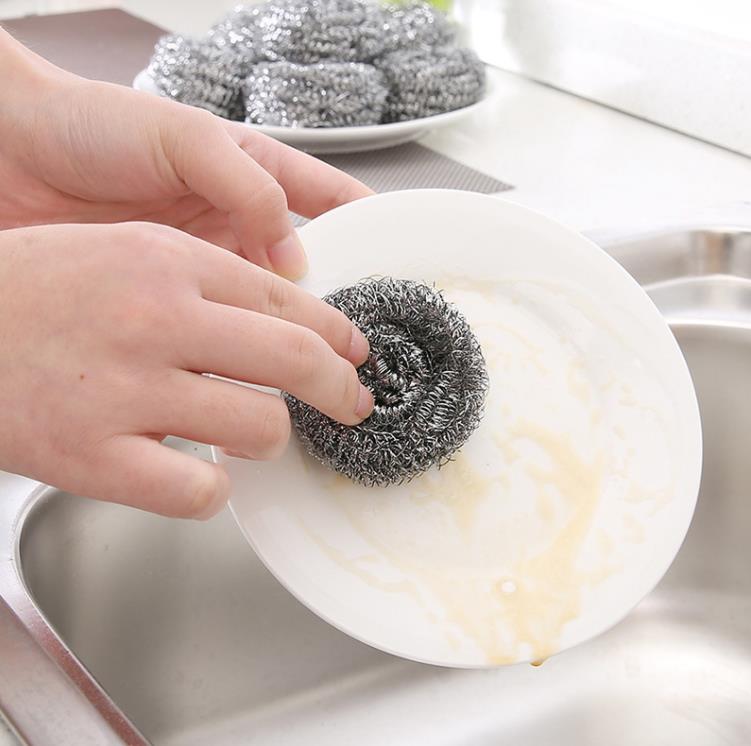 Kitchen stainless steel Scouring Pads wash pot household department store dish washing decontamination clean wire ball wires large wool Sponges SN6821