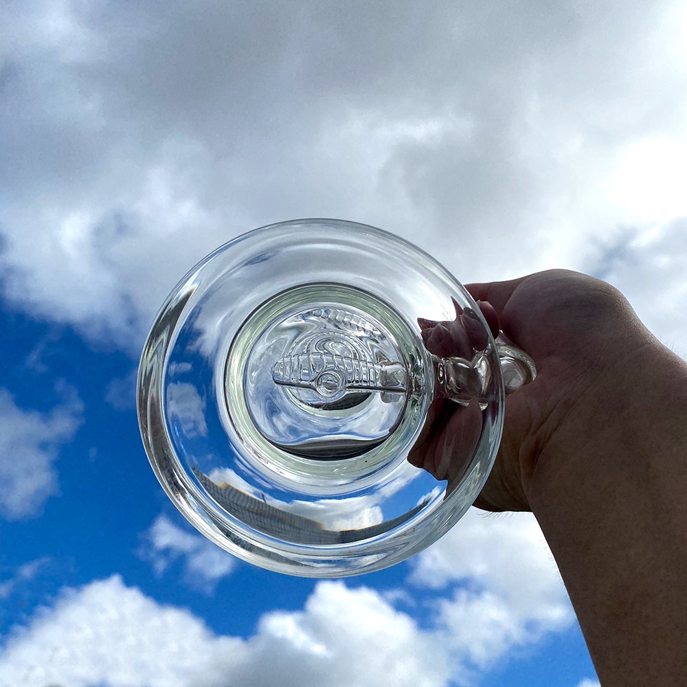 Cool Glass Bong Shisha 14 Zoll wissenschaftliche Inline- und Duschkopfglaswasserrohr -Dab Rig Raucherzubeh￶r