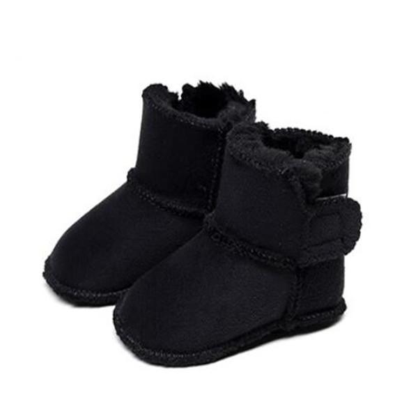 Bebé recién nacido Primeros pasos Zapatos Botas de nieve cálidas Marca Niños infantes Zapatillas cómodas Diseñador Tela de algodón Niño Rojo negro Gris Transpirable Niños Niñas Zapatillas de deporte