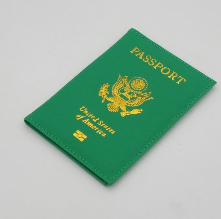 Söta USA PASSPORTS COVER Affärskortfiler Kvinnor Pink Travel Passport Holder American Covers for Passport Girls Case Pouch Pasport SN4192