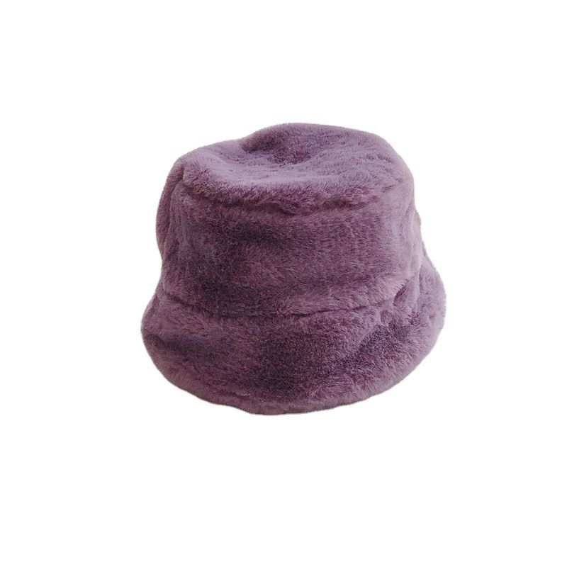 Autumn Winter baby barn faux päls hatt mjuk varma mössor barn mössa öronmuff pojkar flickor hink hattar