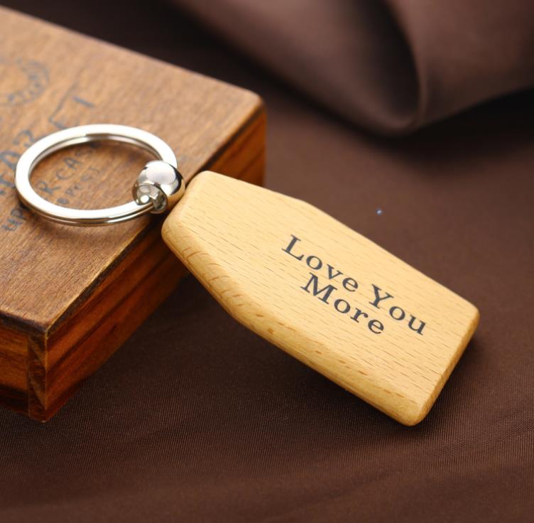 Party Favor Family Ever Keychain Dad Papa Grandpa Love You More Wooden Key Chain Key-Ring Car Keyring Family-Jewelry Handbag Pendant Gift SN4198