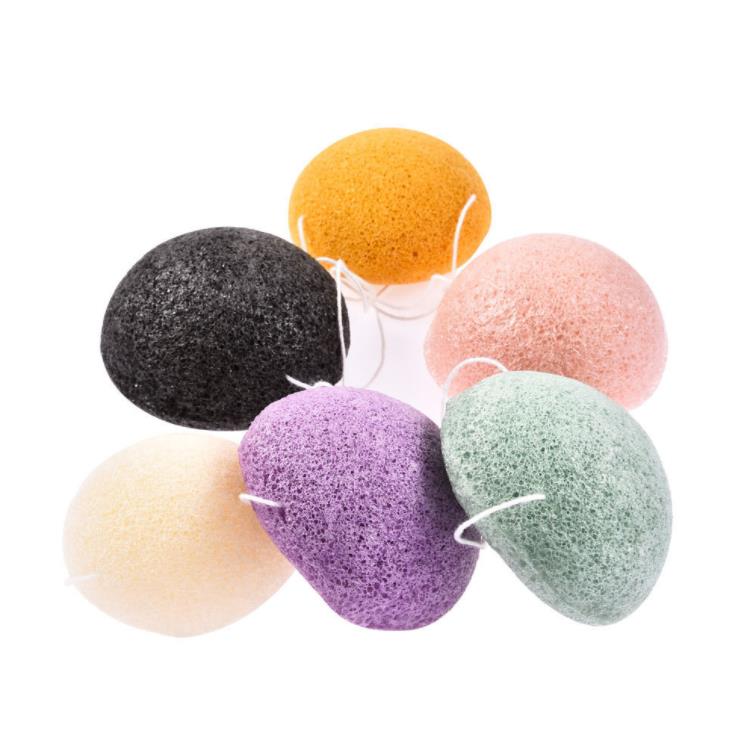 Natuurlijke Konjac Cosmetic Puff Sponges Bamboo Charcoal Cleanser Sponge Make -up Facial Cleaning Tool SN4938