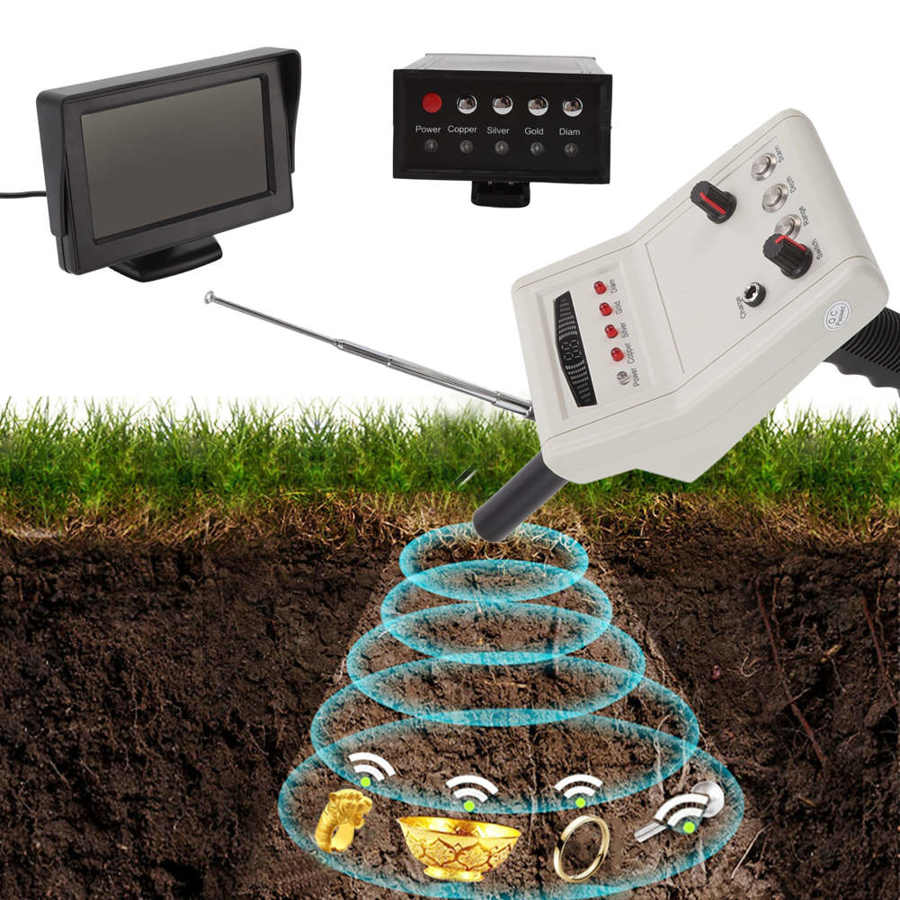 Unterirdische Metalldetektoren A8 Infrarot-visuelles archäologisches Schatzinstrument Präzisionsschatz maximale Tiefe von 15 Metern