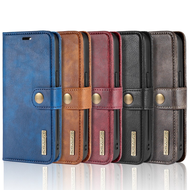 För Samsung S22 Ultra Cell Phone Falls Wallet Vintage Wallet Card Slots Retro Leather S21 Plus Note 20 10 S7 Edge A72 Z Flip3