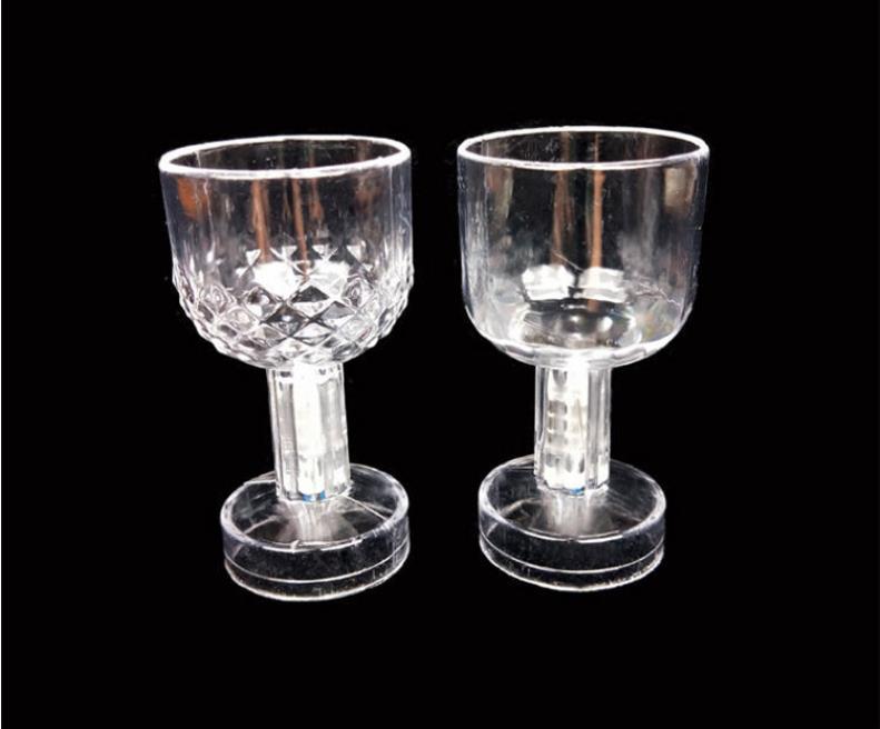 Bicchieri da vino LED Flash Cambia colore Attivato dall'acqua Accendi Champagne Birra Whisky 50ml Bicchiere Bicchiere Design elegante Bicchiere Cocktail Party Novità SN4939