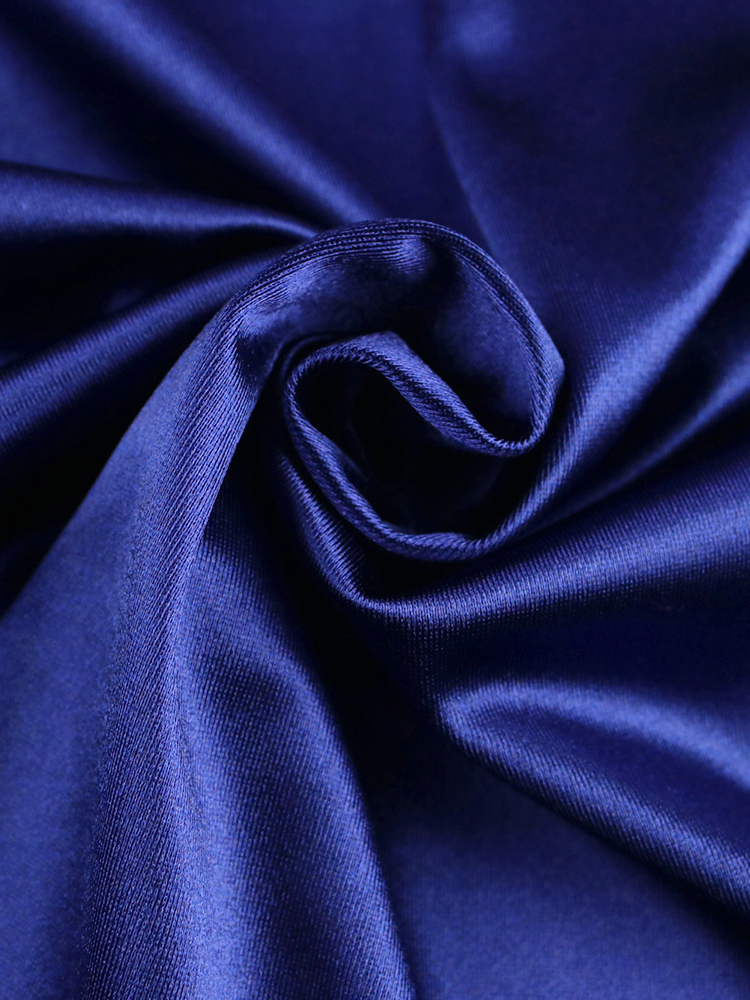 Vestidos de tamanho grande saias de cetim azul mais tamanho 4xl Mulheres da cintura alta Ruffles at￩ o joelho de joelho elegante e elegante