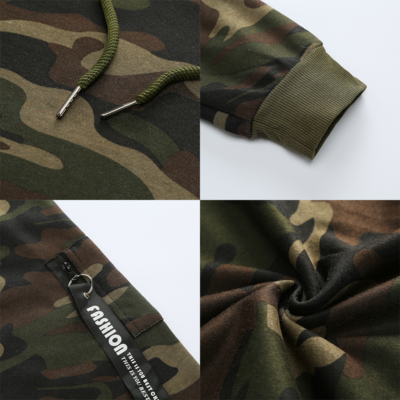 Survêtements pour hommes Survêtement pour hommes Sweat à capuche militaire 2 pièces Ensembles Costom Your Camouflage Muscle Man Automne Hiver Tactique Sweat Veste Pantalon 221006