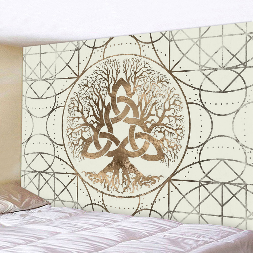 Tapestries Mysterious symbol home decoration tapestry Mandala psychedelic scene wall Bohemian decorative bed sheet sofa blanket 221006