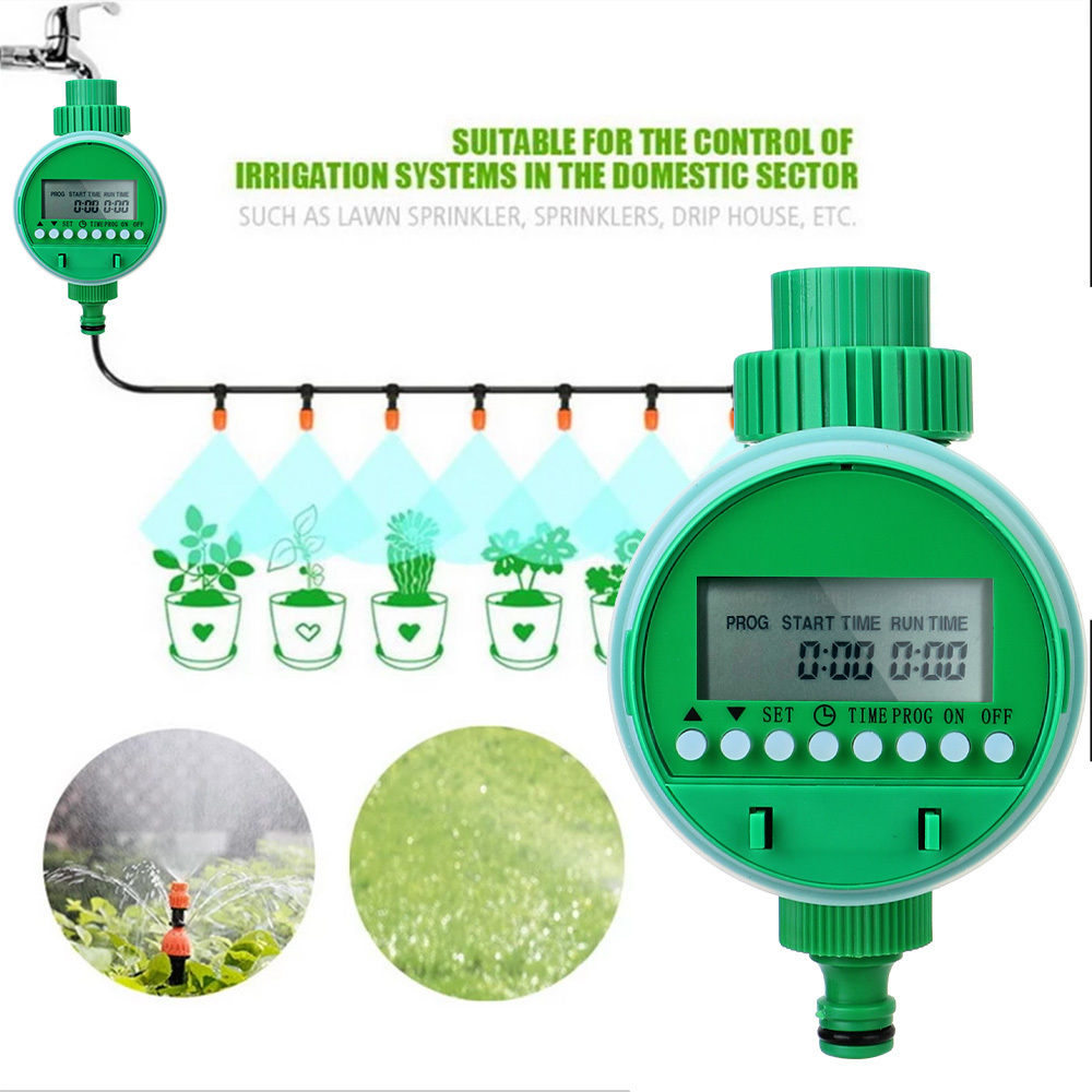 Equipamentos de rega LCD Display Timer eletrônico Automático Drip Irrigação Controlador de Inteligência Dispositivo de Inteligência 220930