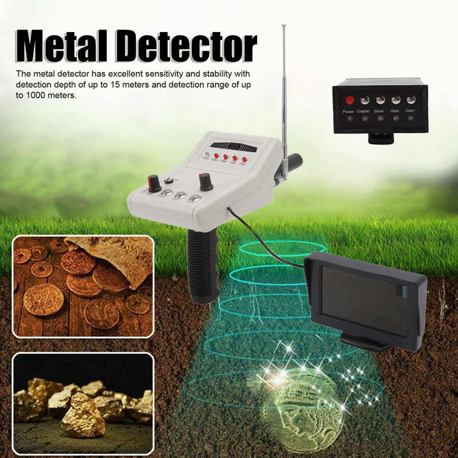 Détecteurs de métaux souterrains A8, instrument de trésor archéologique visuel infrarouge, trésor de précision, profondeur maximale de 15 mètres