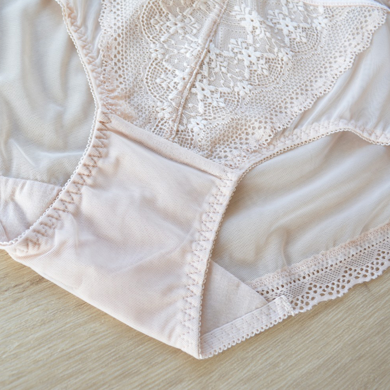 Biancheria intima taglie forti da donna Lady Briefs Pink Underpants Lace 5 pezzi lotto accetta l'ordine dei colori misti