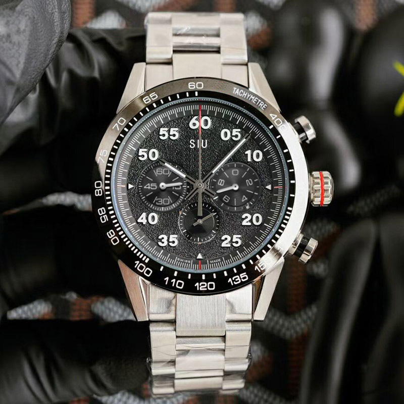 디자인 럭셔리 풀 스틸 비즈니스 쿼츠 시계 남자 캐주얼 스포츠 시계 클럭 남성 손목 시계 replogio masculino249p