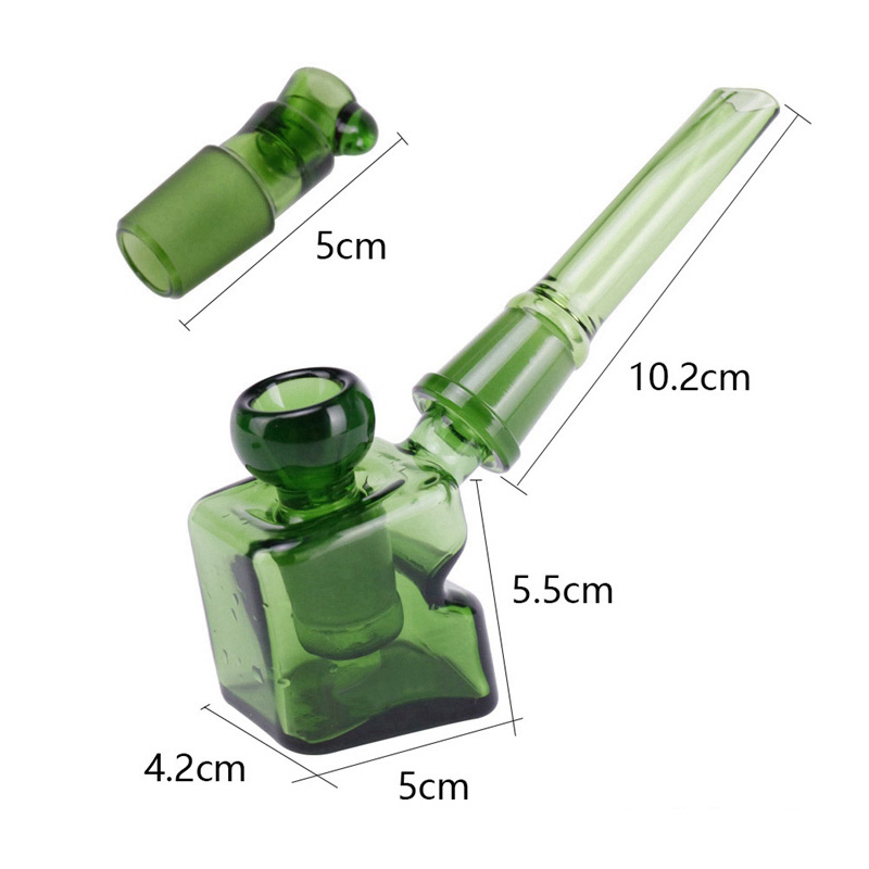 Kit di tubi di vetro spesso Pyrex colorato Multi-funzione Dry Herb Tabacco portasigarette Ciotola del filtro Bolla portatile Waterpipe Narghilè Shisha Bong DHL