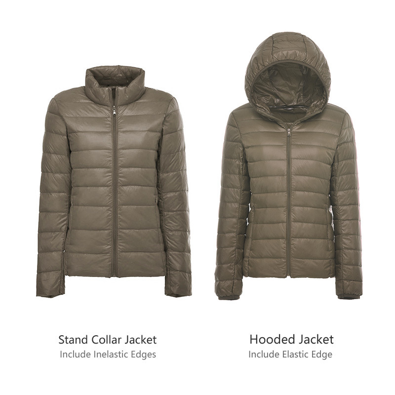 Damen Daunenparka Dünne Daunenjacke Weiße Entendaunen Ultraleichte Jacken Frühling Und Herbst Und Winter Warme Mäntel Tragbare Oberbekleidung 220930