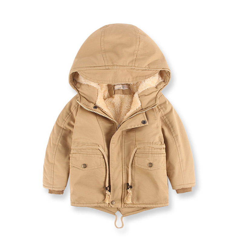 Daunenmantel Kinder Winter Fleece Outdoor Jacken für Jungen Mit Kapuze Warme Kinder Jungen Oberbekleidung Windjacke Herbst Lässige Baby Jungen Mäntel Kleidung 2201006