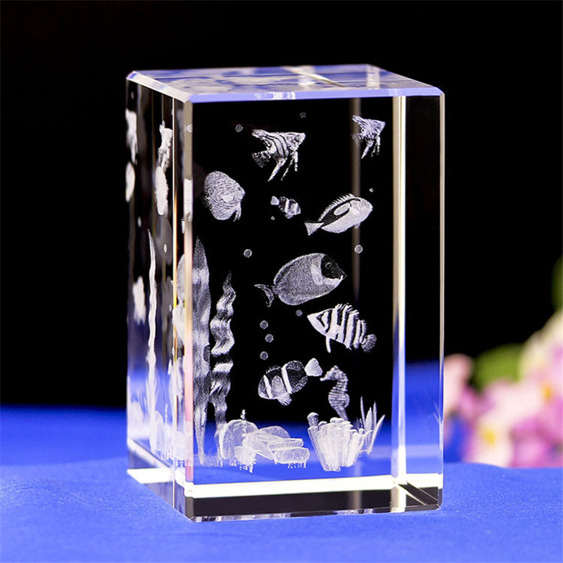 Autre décor à la maison Mini K9 cristal 3D Sculpture interne Inter gravure Animal cadeau créatif bureau bureau décoration artisanat goutte 221007