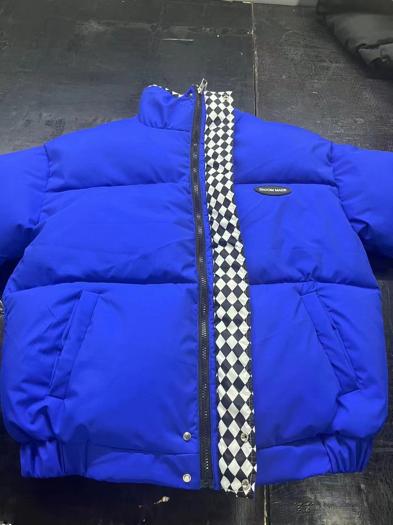 Parkas en duvet pour femmes Hiver vers le bas coton veste femmes fermeture éclair lâche rembourré manteau femme solide épaississement chaud bouffant Parkas vestes noir blanc 221007