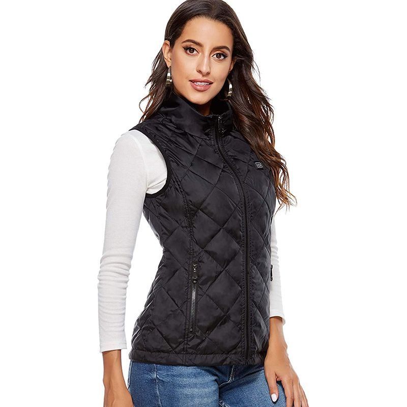 Gilet da donna Riscaldamento Autunno e Inverno Cotone USB Tuta elettrica a infrarossi Giacca termica calda flessibile 221007