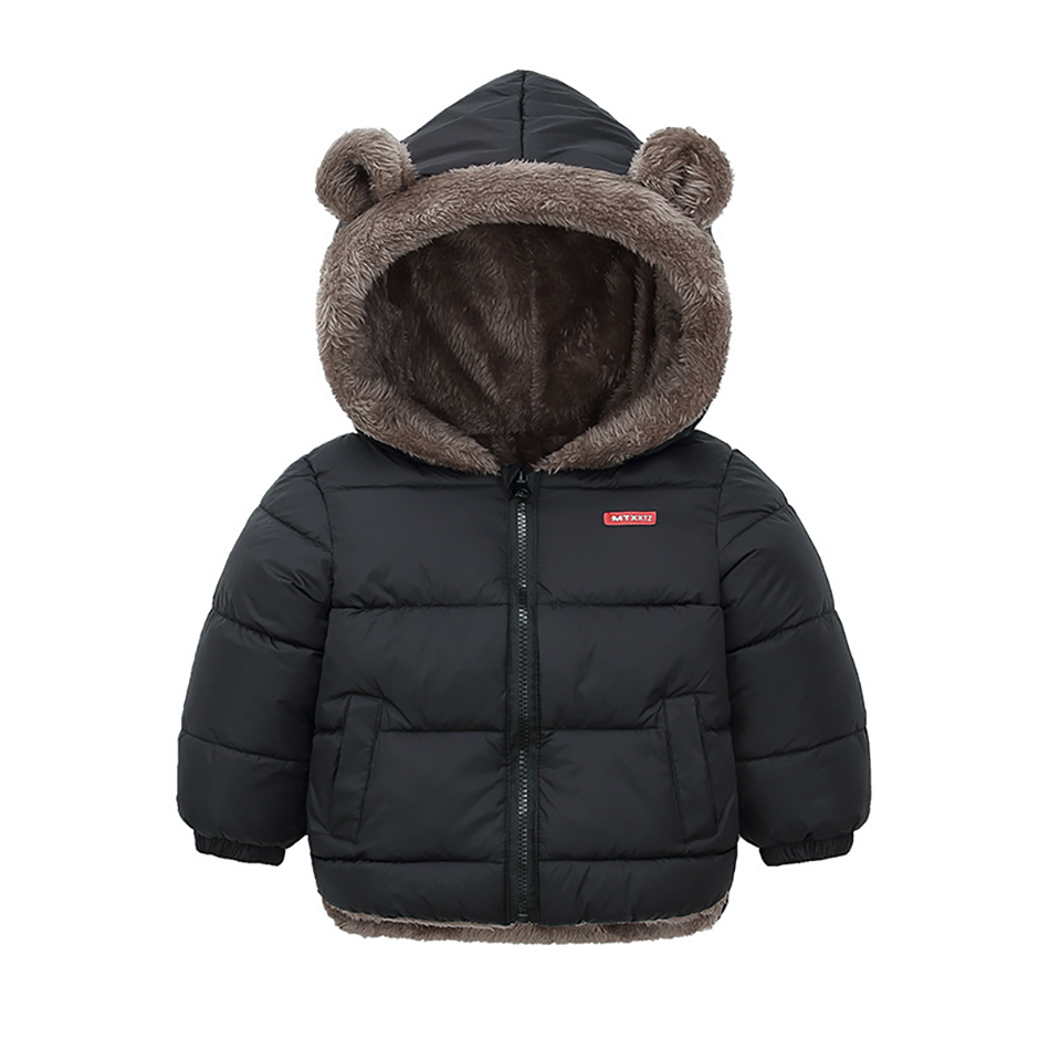 Down Coat Kids Cotton Clothing Thickened Girls Jacket Baby Winter Warm Zipper Hooded Costume Boys Outwear 1 6Years 221007