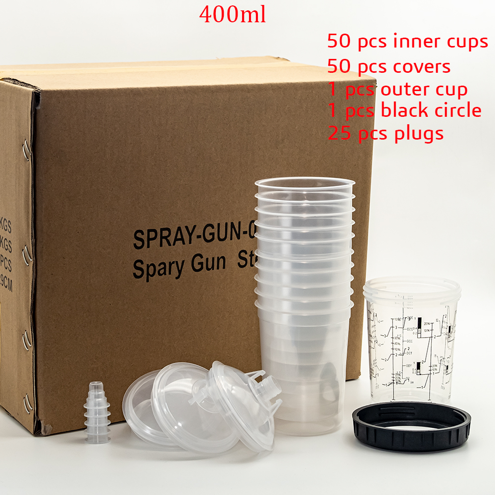 Spray Guns 10/20/30/Bulk Sale Paint Tank Mixing Cup 165/400/600ml Disposable Measuring Type H/O Quick 221007