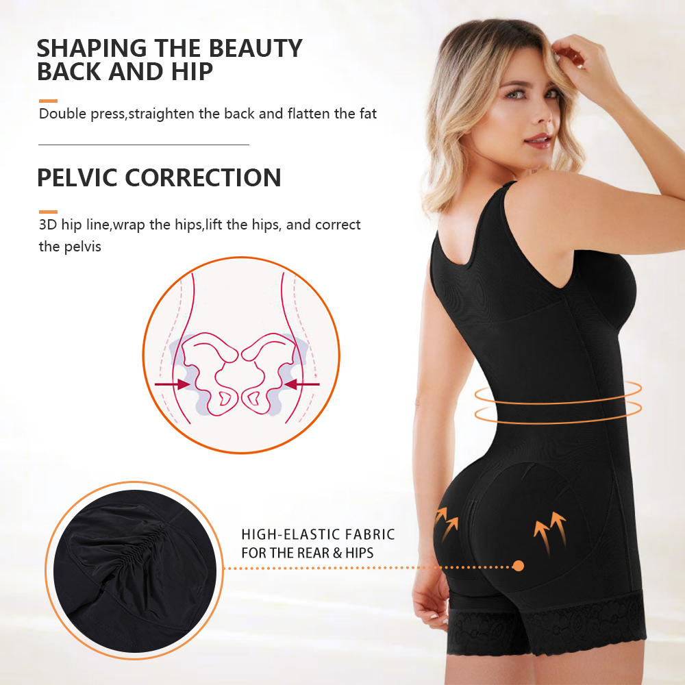 Femmes Shapers Fajas Colombianas post-chirurgie Shapewear Compression minceur ceinture femme ventre plat dentelle Shaper skims Shorts Bodyshaper 221007