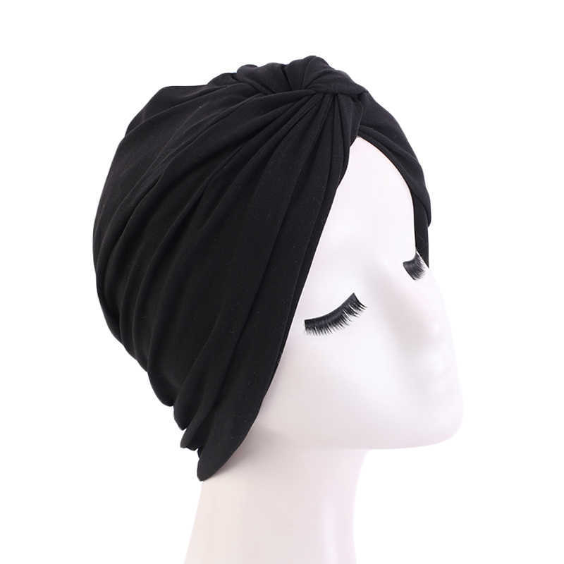 Headbands Stretch Muslim Women Sleep Chemo Hat Beanie Soft Sleep Turban Headwear Cap Head Wrap for Cancer Hair Loss Accessories Turbante T221007