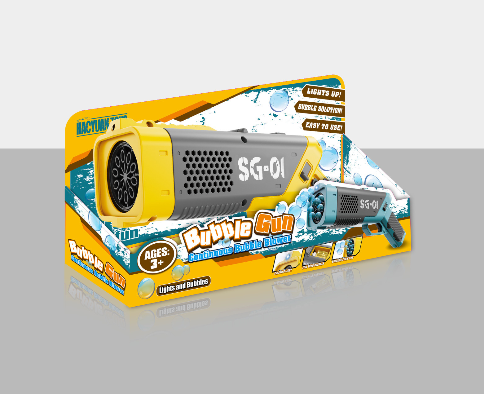 Nouveauté Jeux Enfants Gatling Bubble Gun Jouet 10 Trous Électrique Machine D'été En Plein Air Savon Eau Enfants Jouets 221007