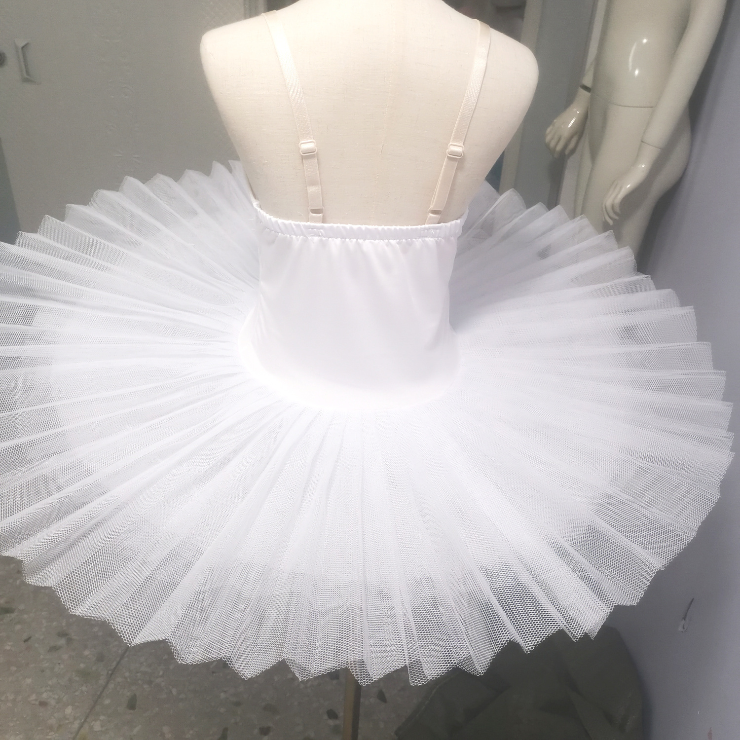 Dancewear Weißer Ballett-Tutu-Rock Schwanensee-Kleid Kinder-Performance-Kostüm Kinder-Bauchtanzkleidung Bühnenprofi 221007