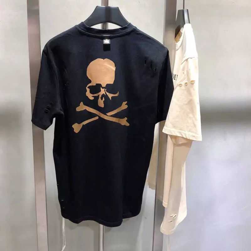 T-shirt da uomo 2022 Mastermind MMJ T-Shirt Uomo Donna Golden Holes Maniche corte Stili Harajuku Casual Top Tees Magliette T221006