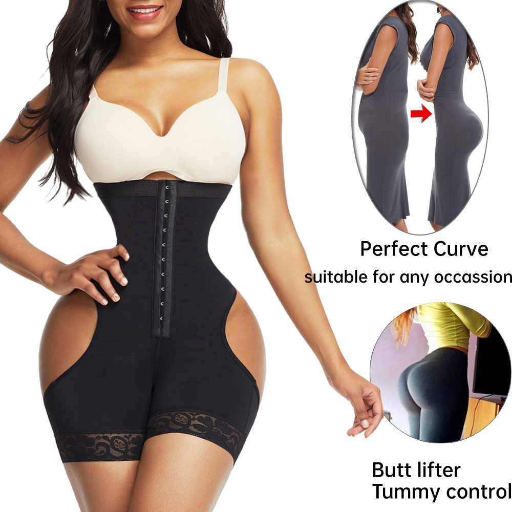 Femmes Shapers HEXIN taille haute bout à bout ventre contrôle culotte Booty ascenseur tirant sous-vêtements Shaper entraînement taille formateur Corset Shapewear 221007