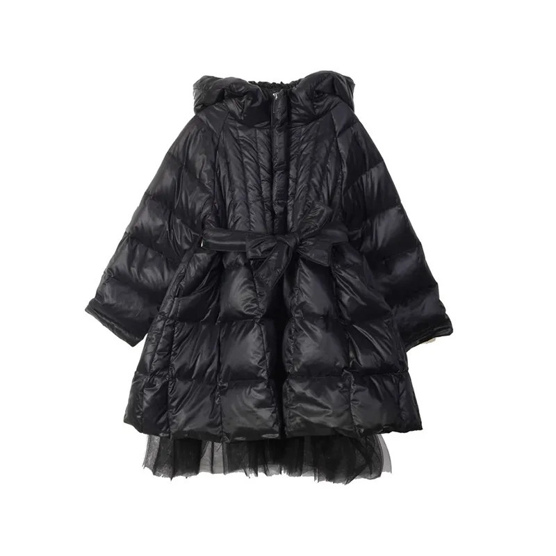 Manteau en duvet filles coton vêtements hiver épais bébé fille coréenne longue veste matelassée chaude pour enfants enfants vestes mode Parkas 221007