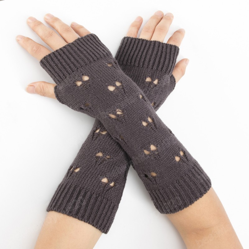 Длинные перчатки без пальцев Женщины рукавина