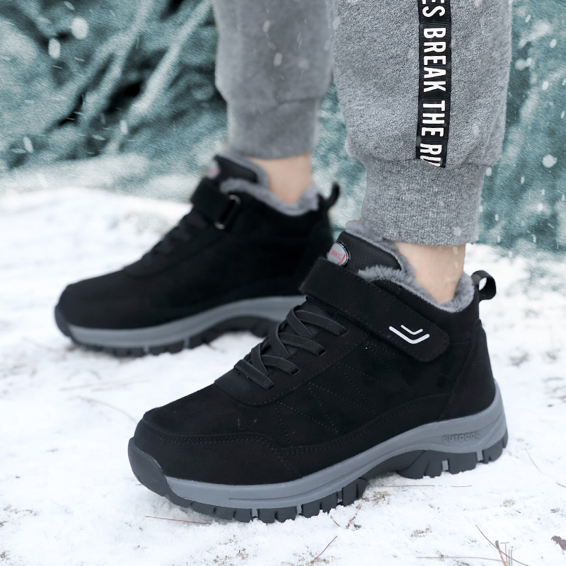 Stivali Sneakers Uomo Scarpe Invernali Caldo Peluche Caviglia Neve Casual Piattaforma Corta 221007