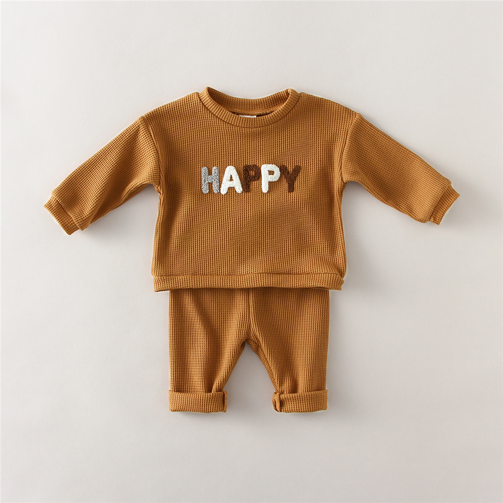 Kläder sätter vår baby pojke kläder set 2st bomull tröja byxor för 0 5 år barn barn kläder småbarn flicka 221007