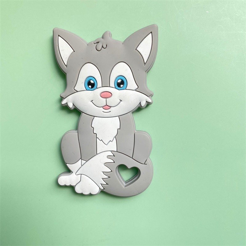 Zęby dla dzieci Zabawki 5/BPA darmowe zęby żywnościowe silikonowe kota Maryja kształt smoczki klipsy