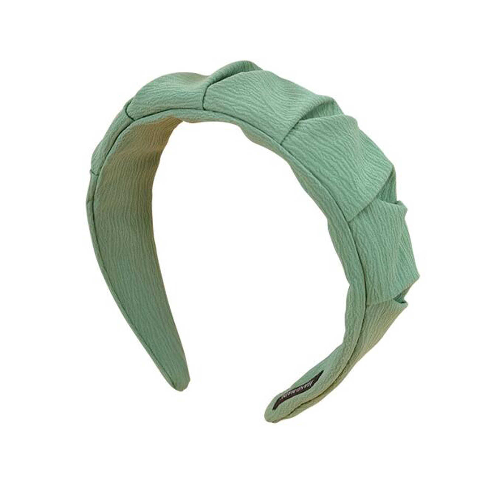 Hoofdbanden proly nieuwe mode dames hoofdband brede zijde geplooide haarband vaste kleur tulband meisjes herfst haaraccessoires T221007