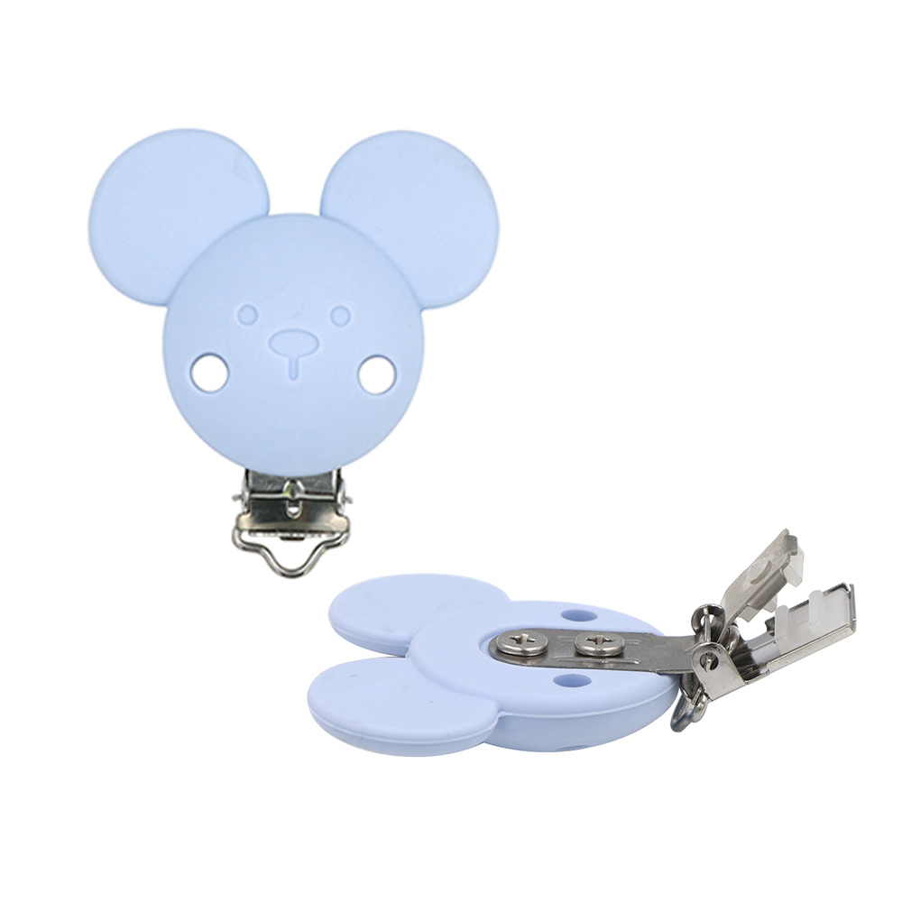 BOBO.BOX Perline in silicone Mikey Mouse forma rotonda Clip ciuccio Fai da te Clip ciuccio bambini in silicone Massaggiagengive Succhietto Giocattolo infermieristico 221007